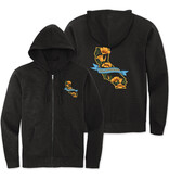 SF Mercantile California State w/ Poppies Fleece Zip Hoodie