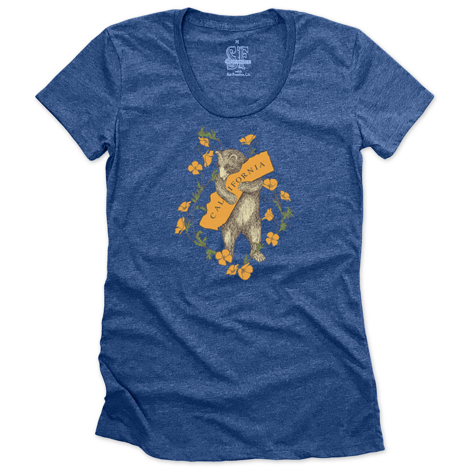 SF Mercantile Bear and Poppy Women's Scoop Neck Tee