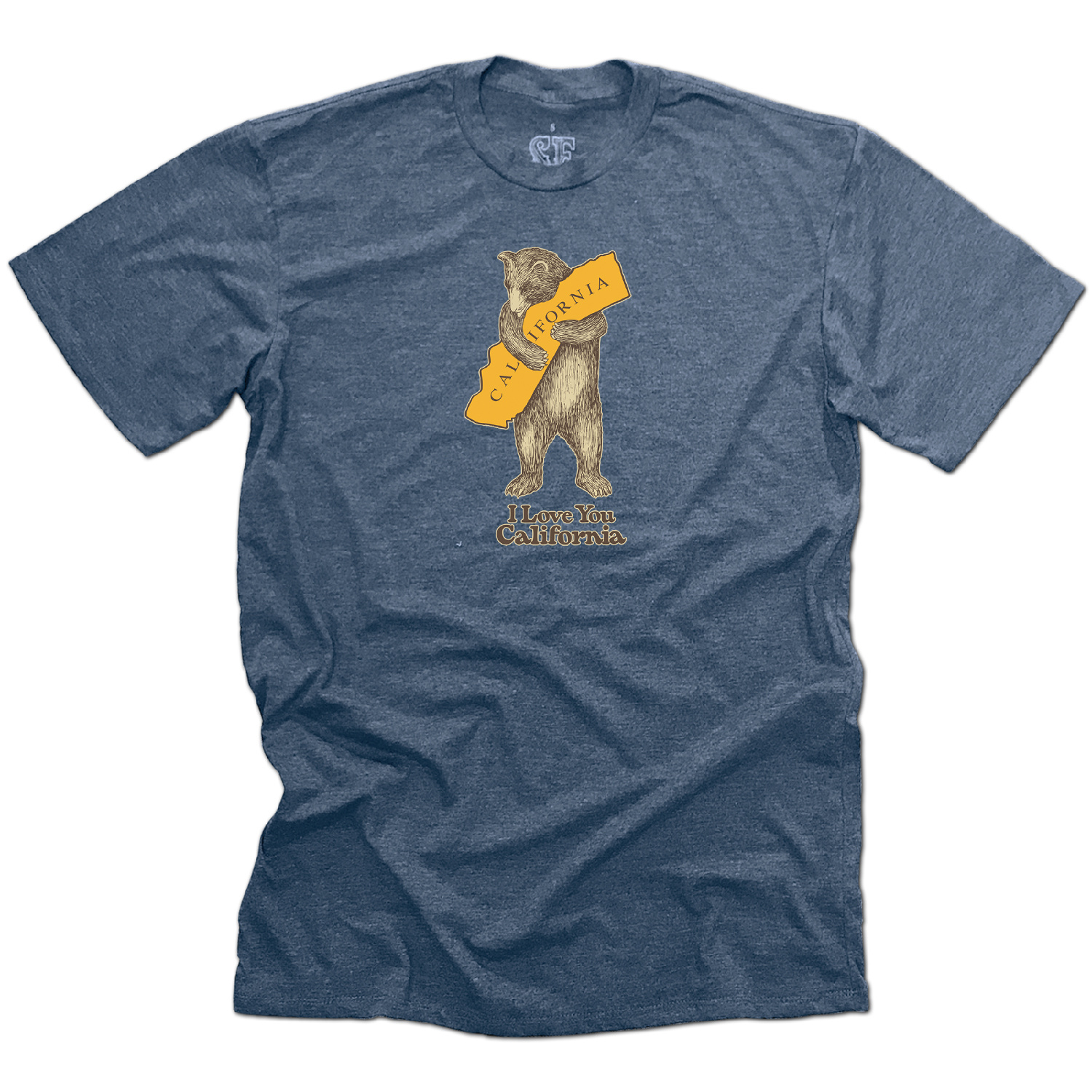 CA Bear Hug Unisex Tee, Navy Frost