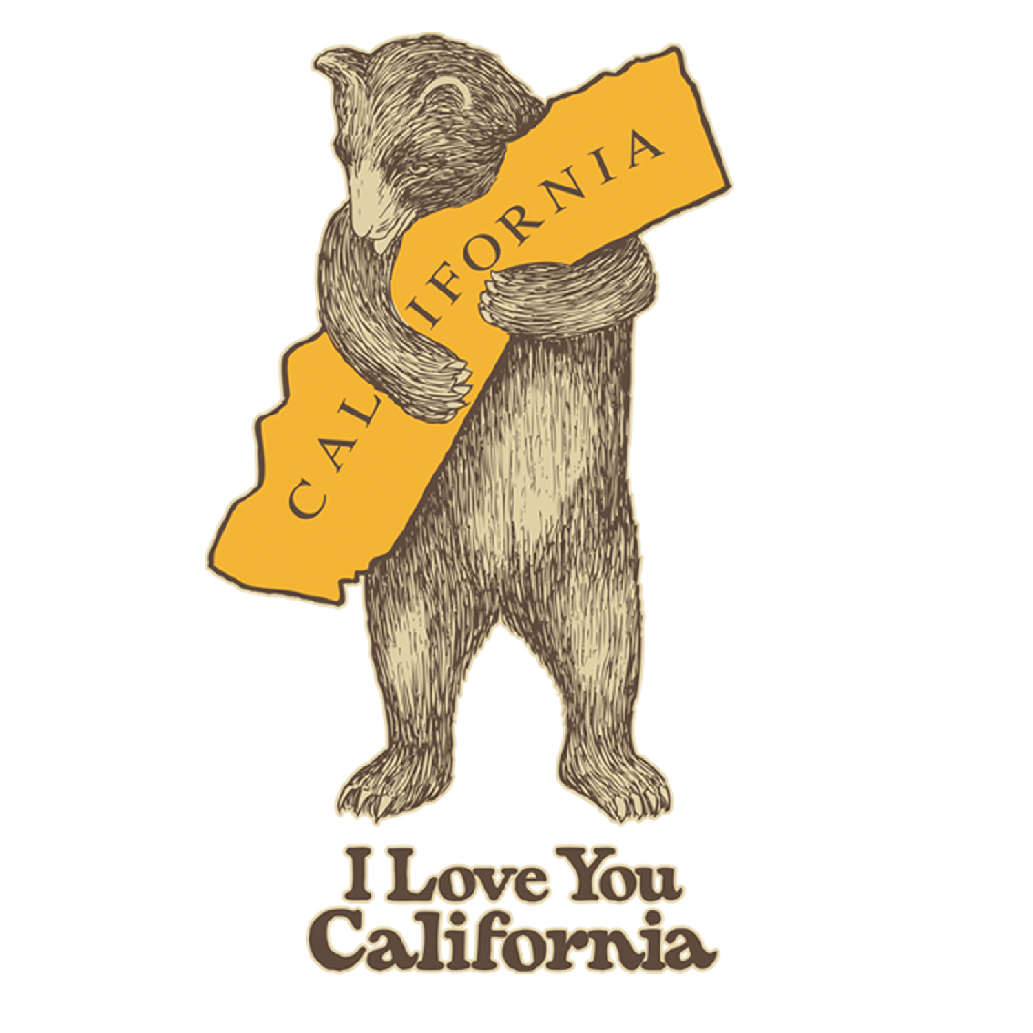 CA Bear Hug Unisex Tee, Navy Frost