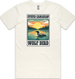 Wolf Bird Tee, Cream