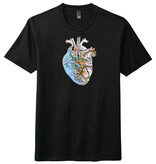 SF Heart Unisex Tee, Black,