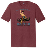 Free Mustache Rides Unisex Tee, Maroon,