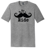 Who Wants a Ride Unisex Tee, Heather Grey,
