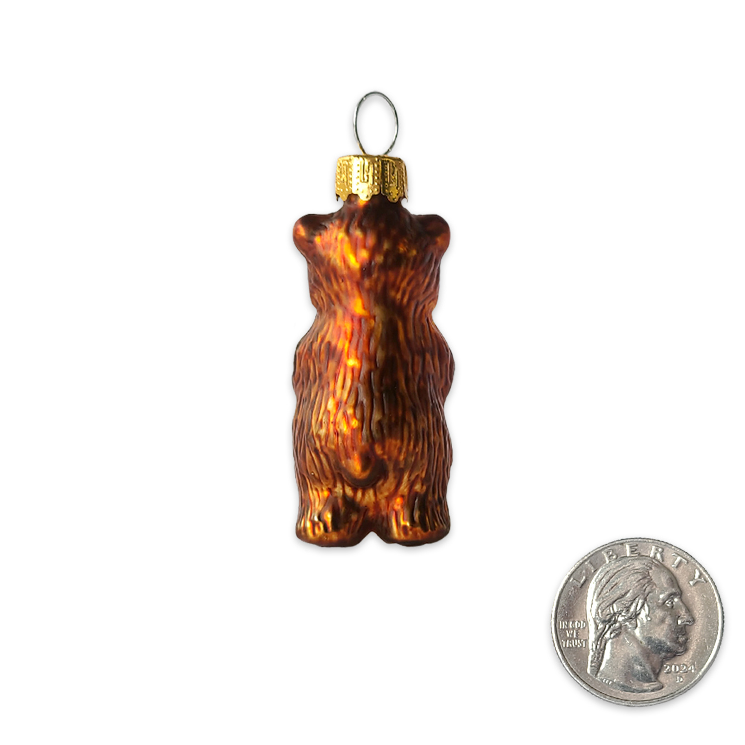 SF Mercantile Mini Bear Hug Glass Ornament
