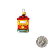 SF Mercantile Mini Cable Car Mini Glass Ornament