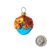SF Mercantile Mini Crab Glass Ornament