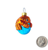 SF Mercantile Mini Crab Glass Ornament