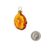 SF Mercantile Mini Poppy and Monarch Glass Ornament
