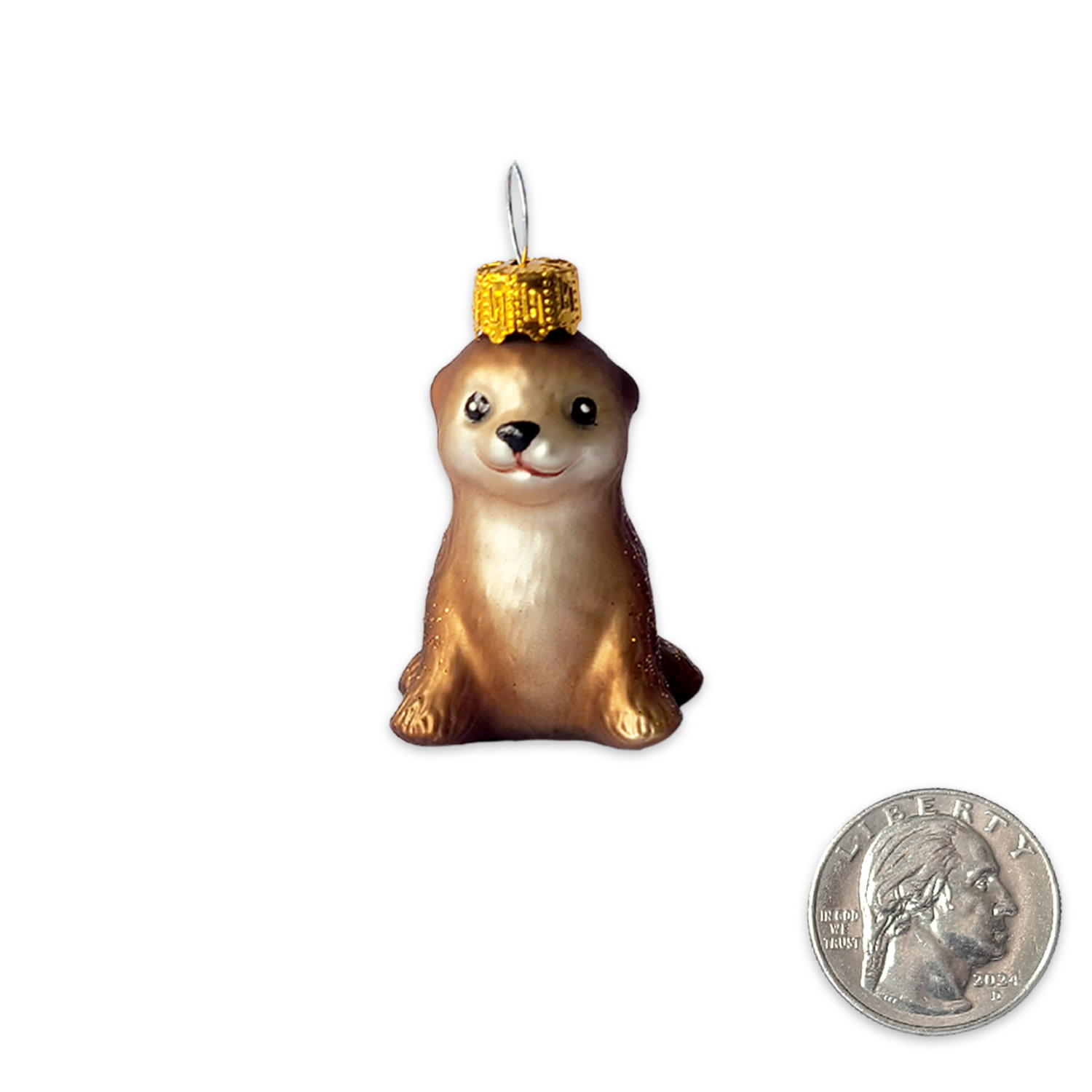 SF Mercantile Mini Sea Lion Glass Ornament