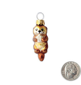 SF Mercantile Mini Sea Otter Glass Ornament