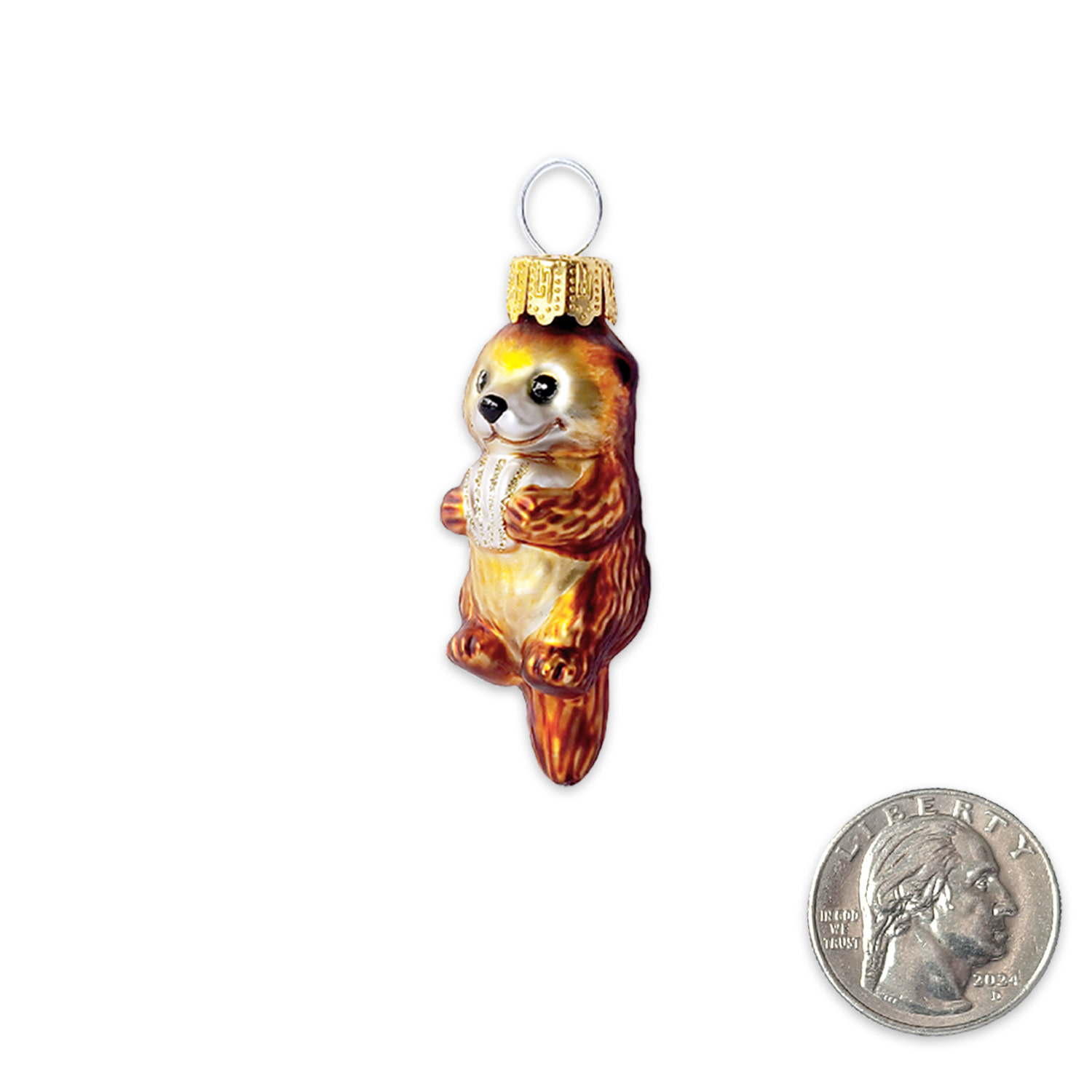 SF Mercantile Mini Sea Otter Glass Ornament