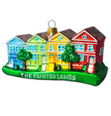 SF Mercantile Painted Ladies Glass Ornament