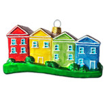 SF Mercantile Painted Ladies Glass Ornament