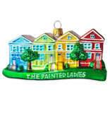 SF Mercantile Painted Ladies Glass Ornament