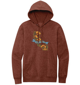CA State w/Poppies P/O Hoodie, Heather Russet,