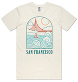 Wavy Bridge Unisex Cream Tee