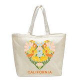 California Love Blooms Beach Bag