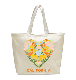 California Love Blooms Beach Bag