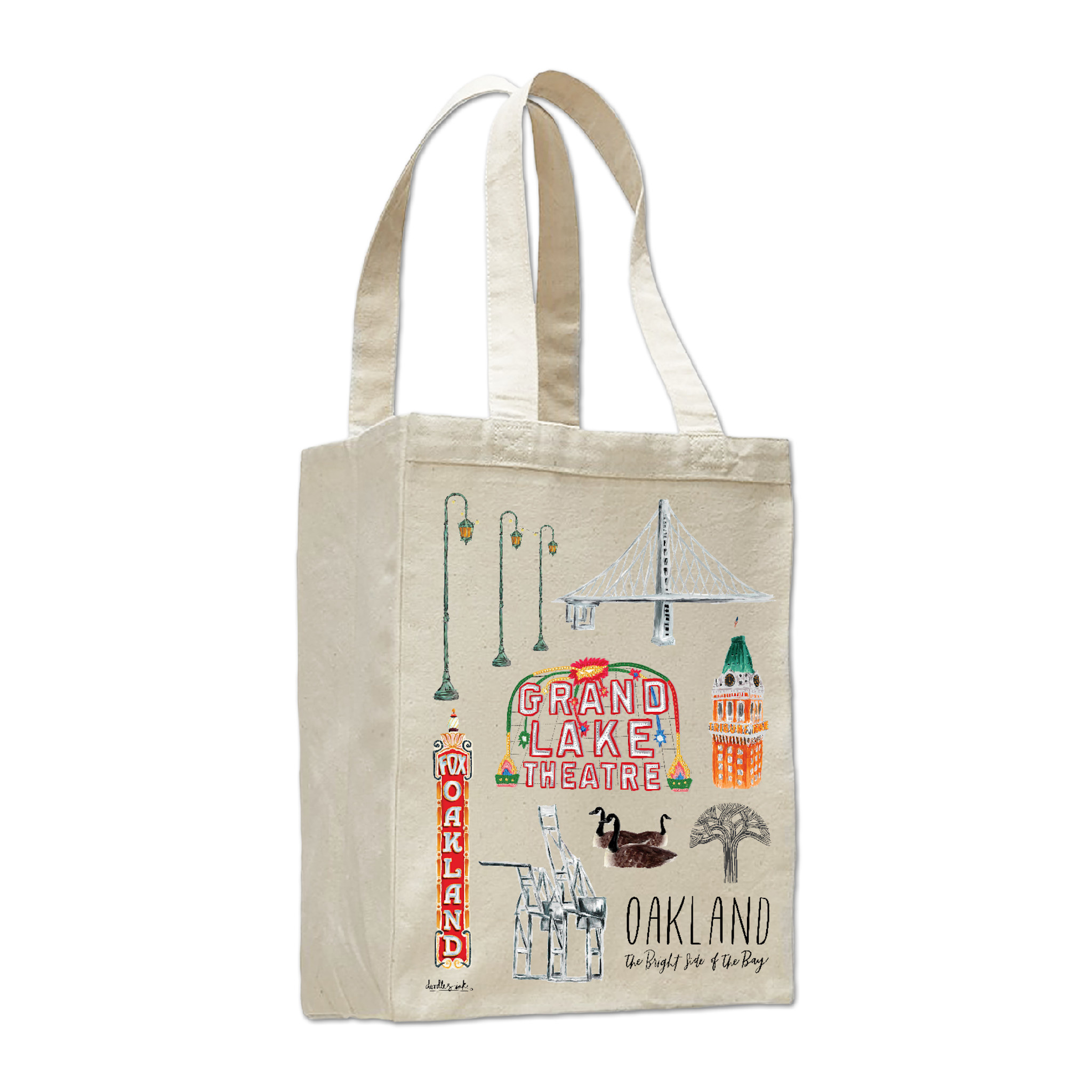 Oakland Collage Book Bag