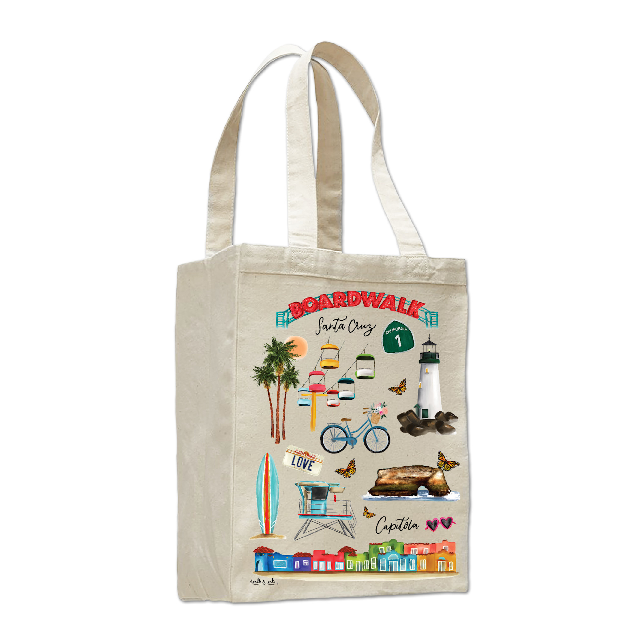 Santa Cruz Collage Book Bag