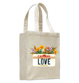 CA Love License Plate Book Bag