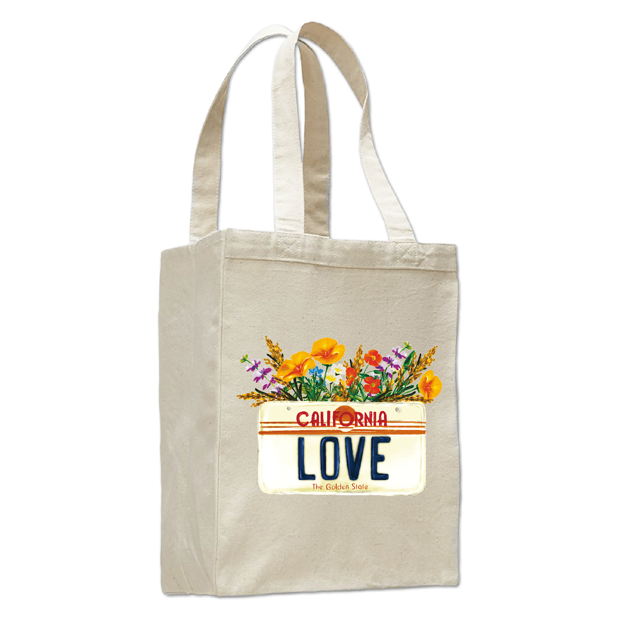 CA Love License Plate Book Bag