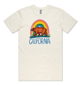 Good Vibes Bear Unisex Tee, Cream