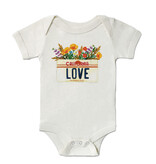 CA Love License Plate Onesie, Cream