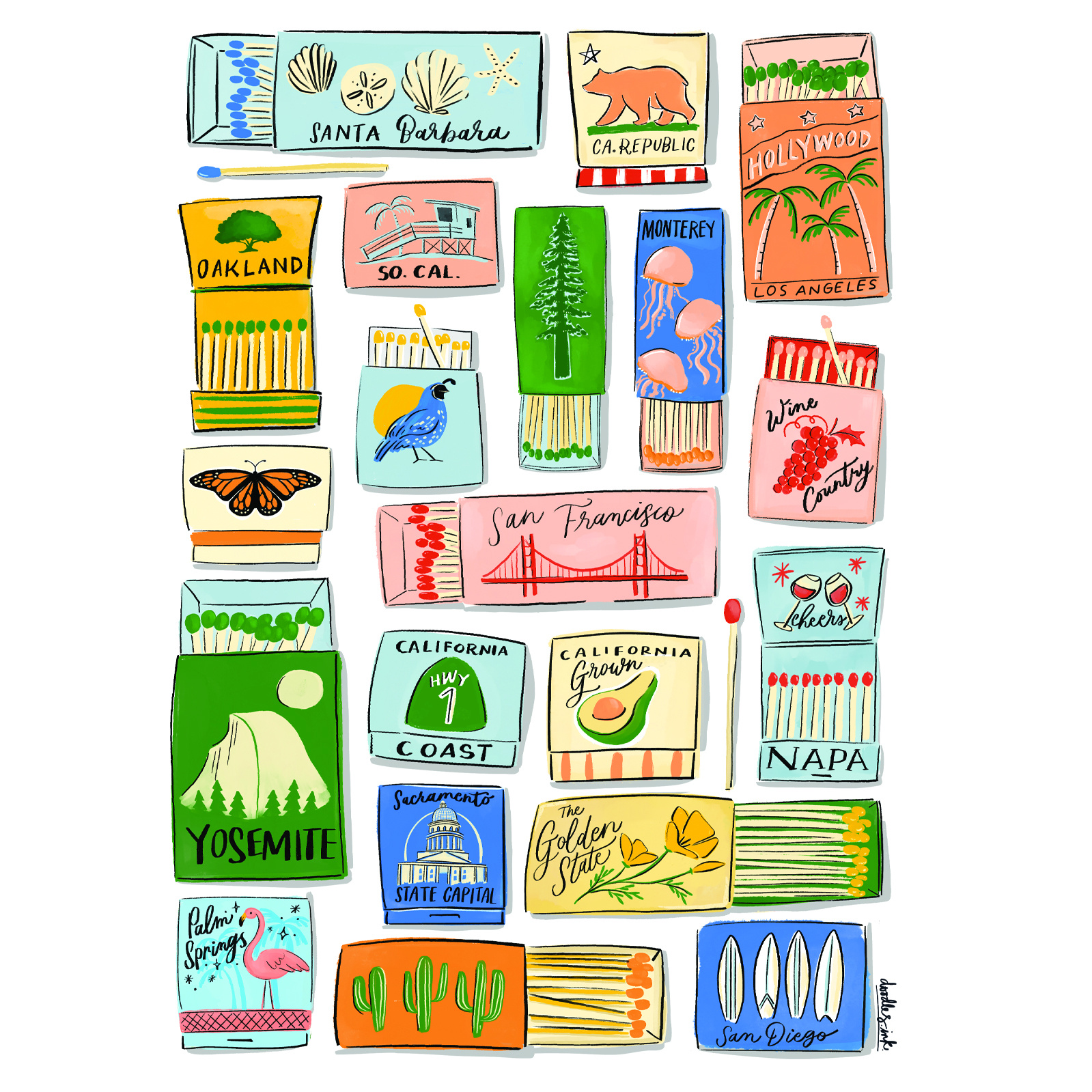California Matches Beach Bag