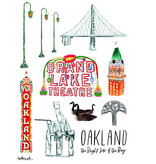 Oakland Collage Book Bag