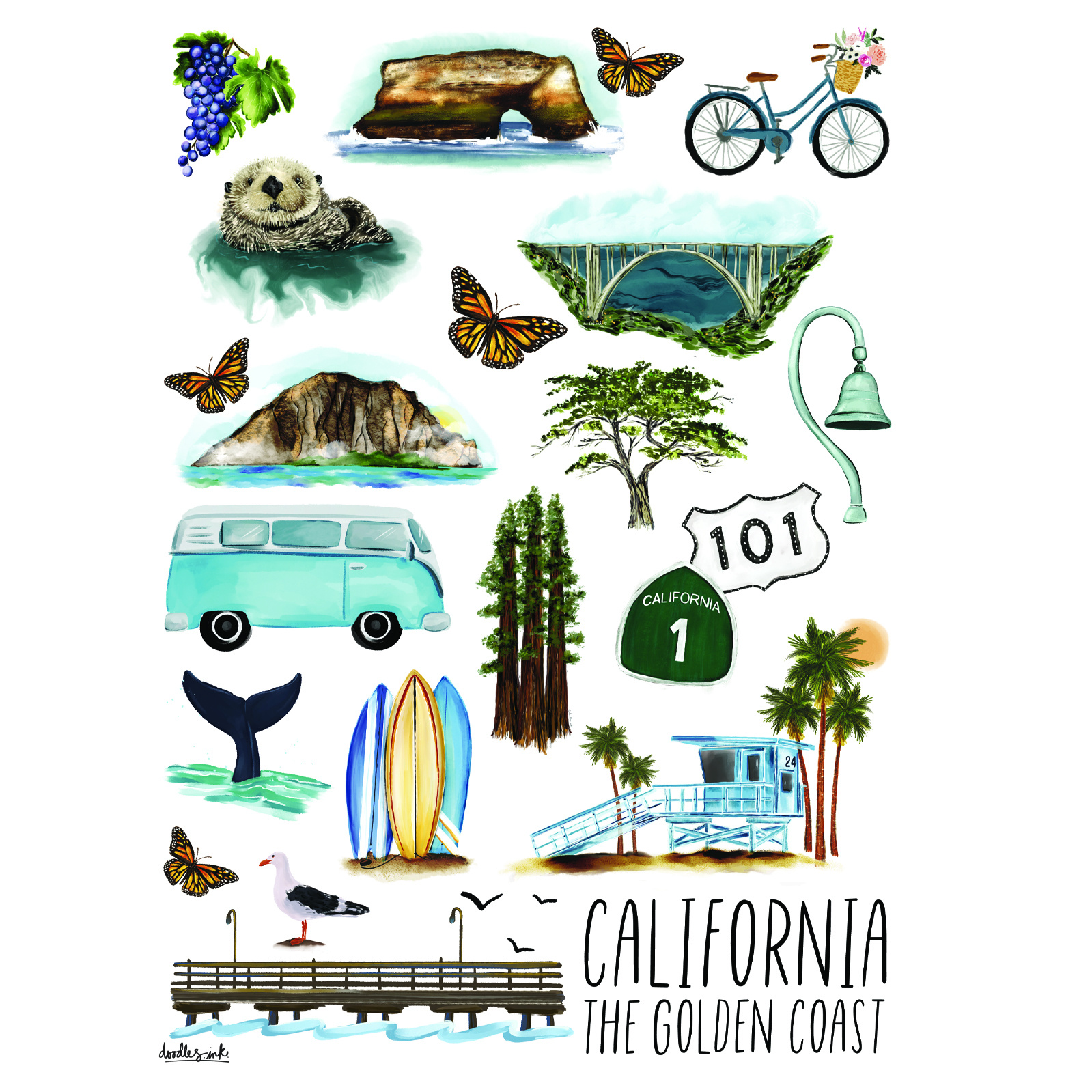 Golden Coast Book Bag