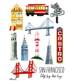 San Francisco Collage Book Bag
