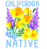 California Native Flowers Book Bag