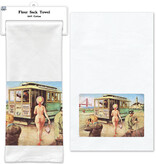 Double Exposure Flour Sack Tea Towel