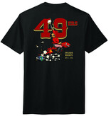 SF Mercantile 49ers at Kezar Stadium 1946 Tee, Black