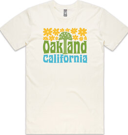 Oakland Groovy Unisex Tee, Cream