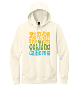Oakland Groovy Unisex Hoodie, Cream