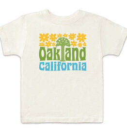Oakland Groovy Kids Tee, Cream