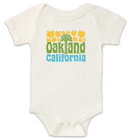 Oakland Groovy Onesie, Cream