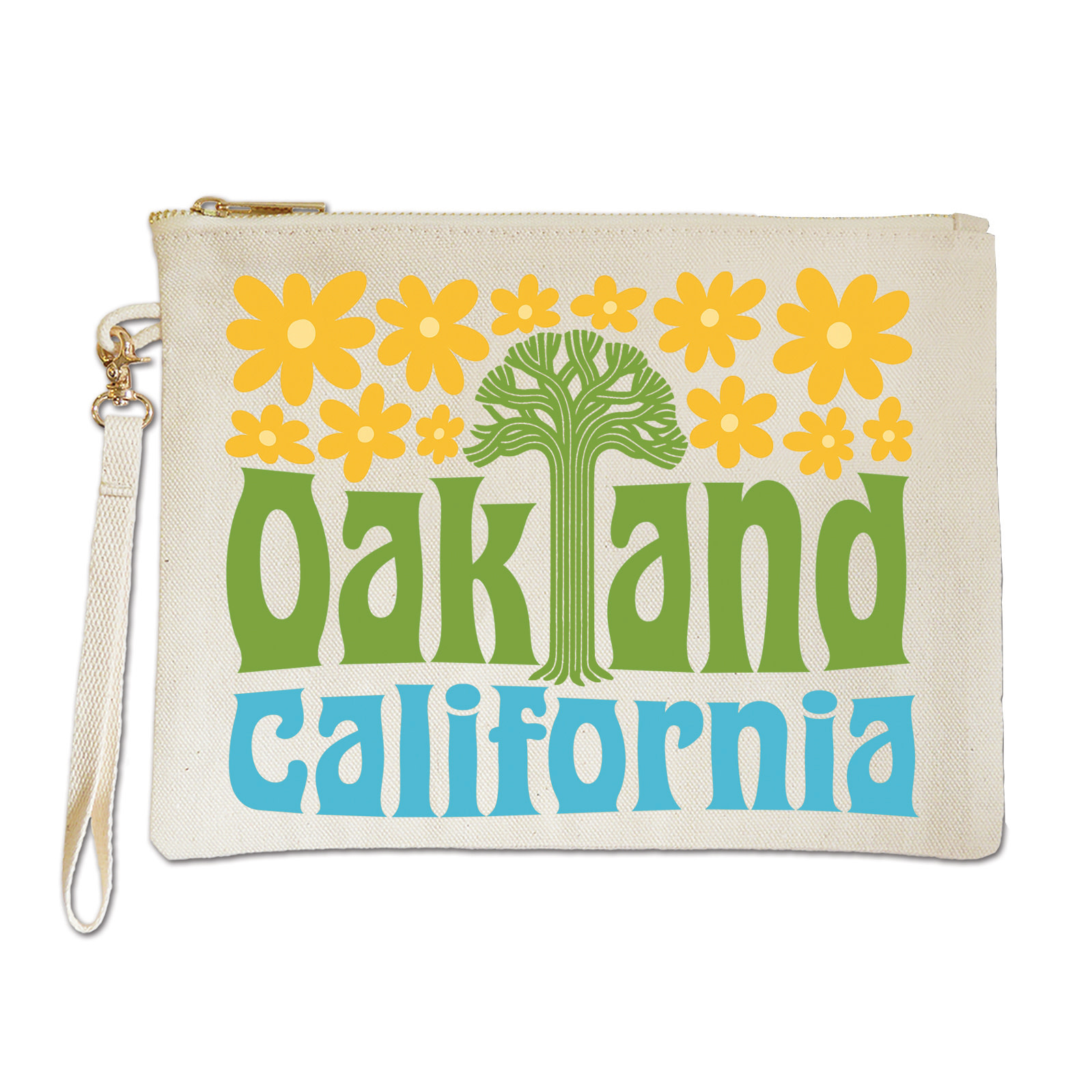 Oakland Groovy Zipper Pouch