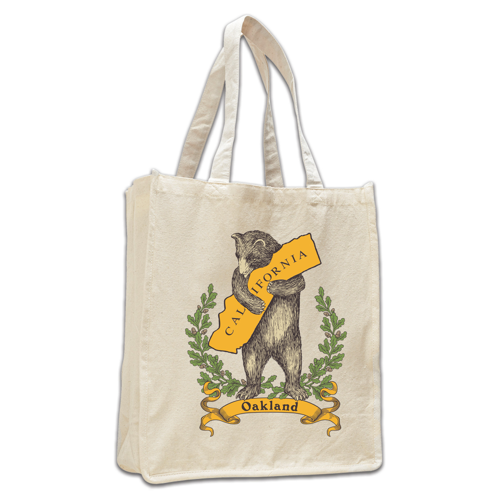 Oakland Bear Large Shopping Tote