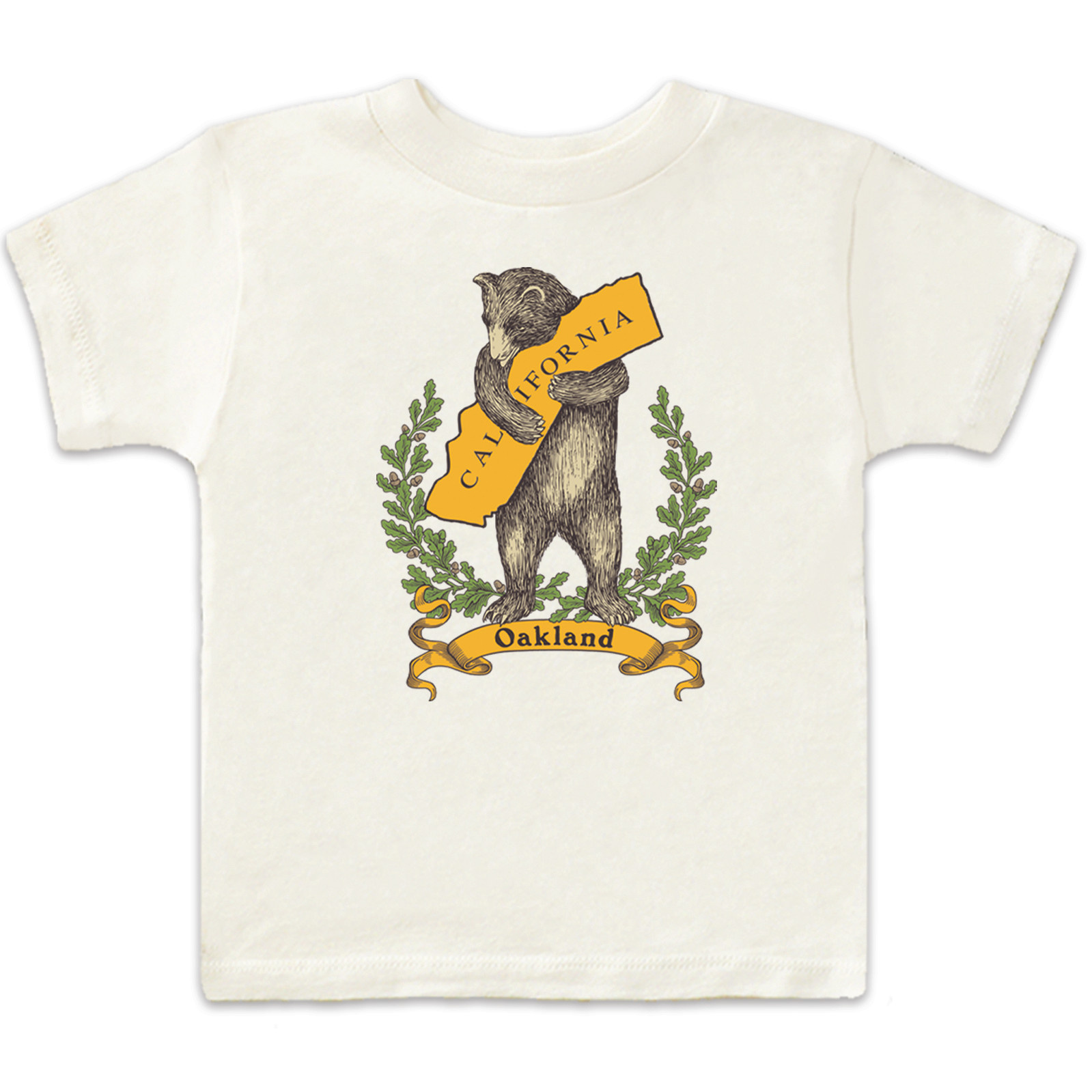 Oakland Bear Kids Tee, Cream