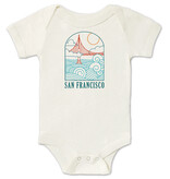 Wavy Bridge Cream Onesie