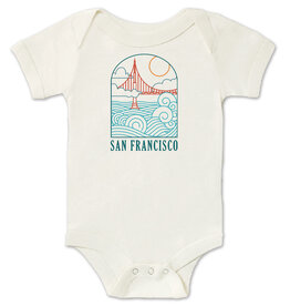 Wavy Bridge Cream Onesie