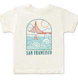 Wavy Bridge Kids Tee, Cream