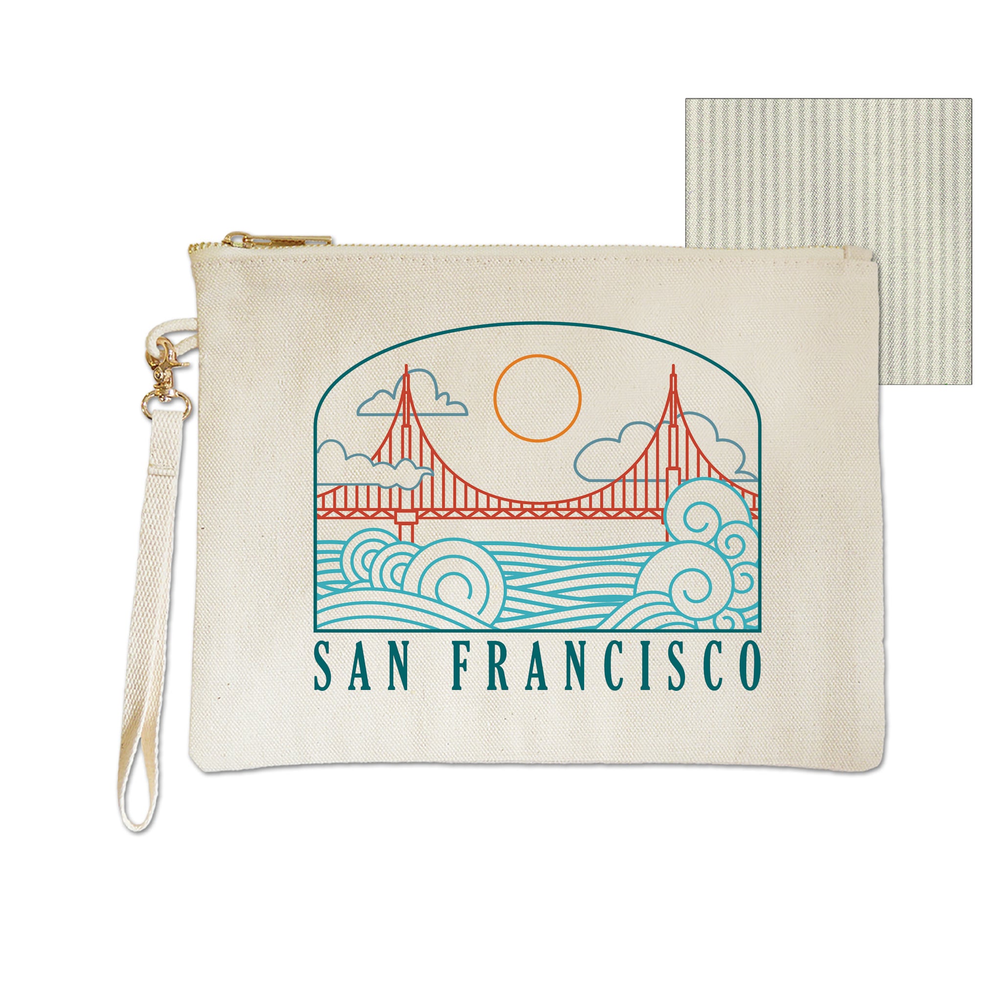 Wavy Bridge Zipper Pouch