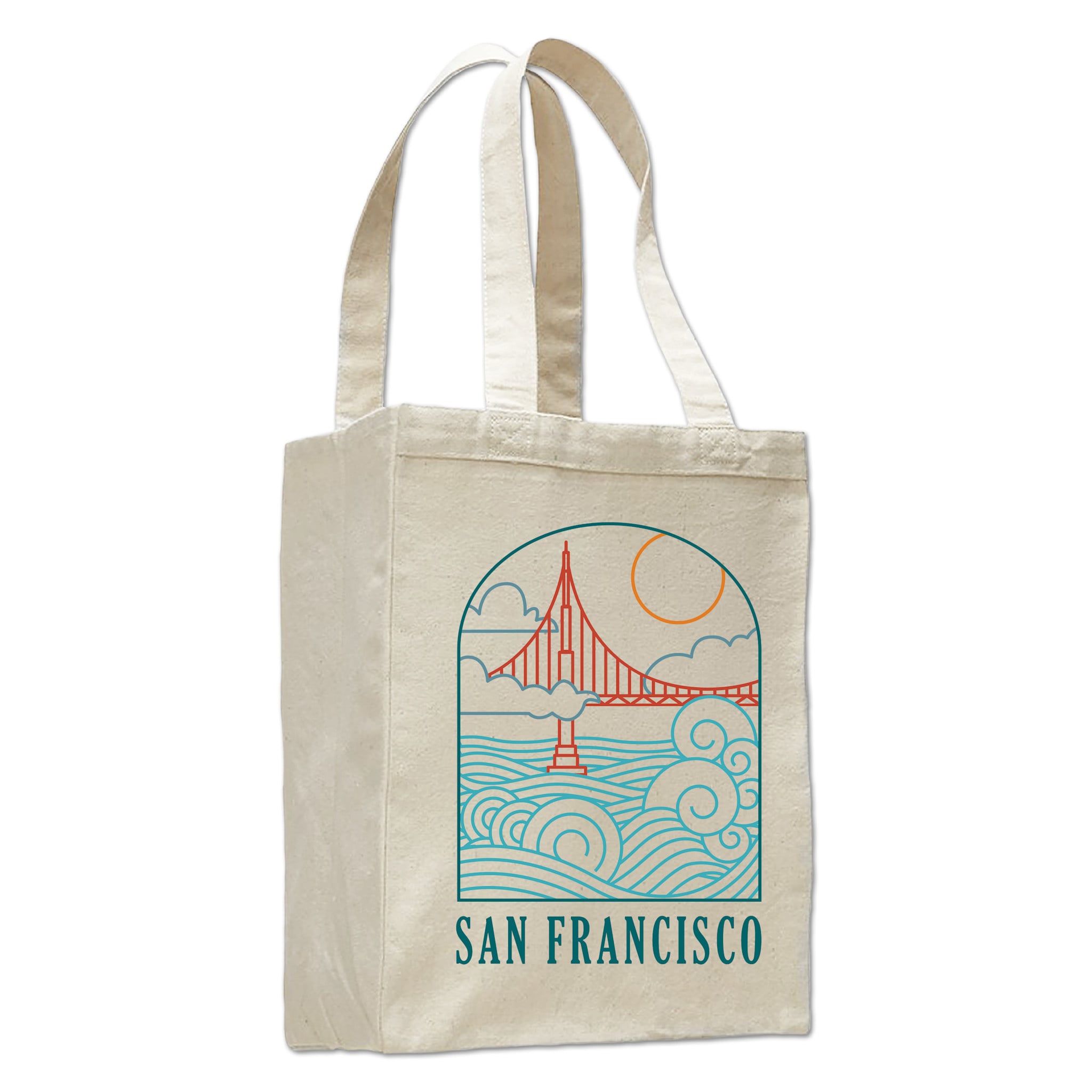 Wavy Bridge Book Bag