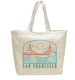 Wavy Bridge Beach Bag