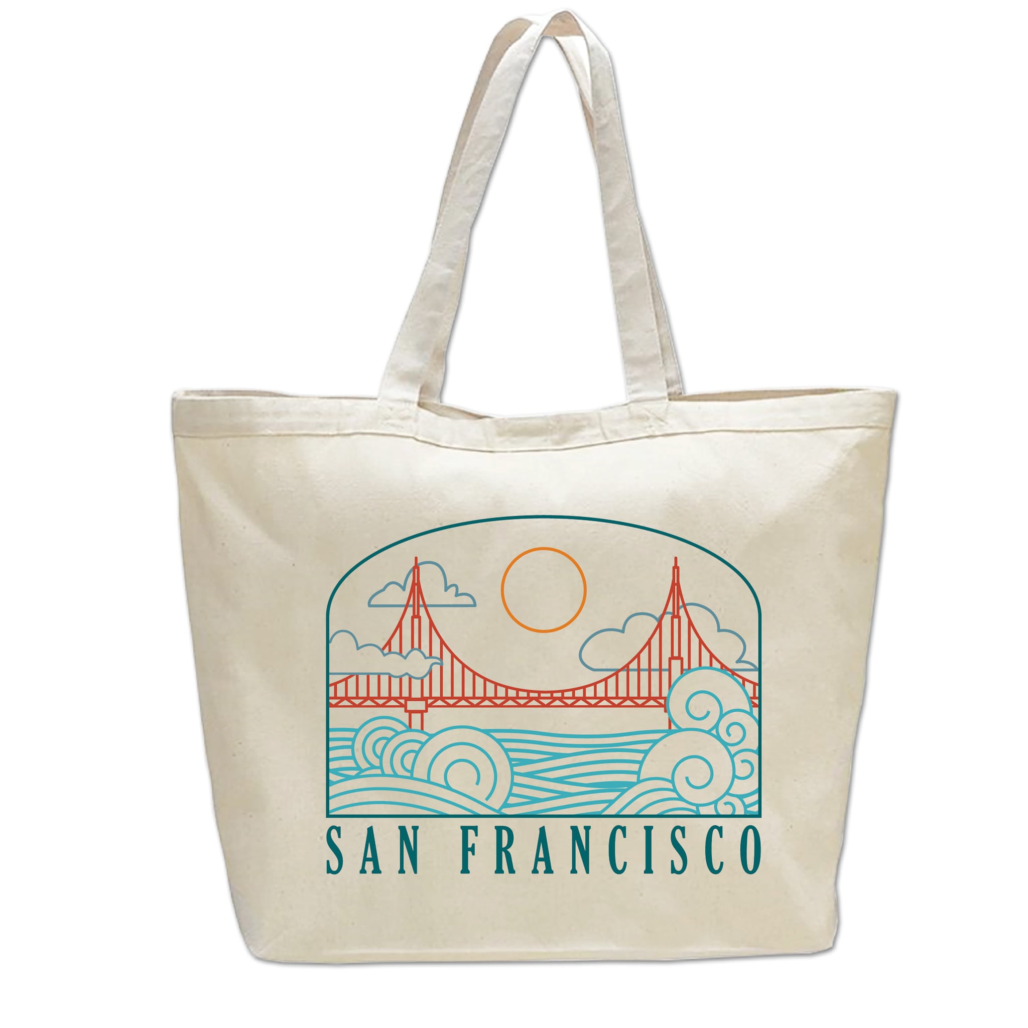 Wavy Bridge Beach Bag